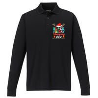 Friday Shopping Crew Christmas Lights Black Shopping Family Performance Long Sleeve Polo