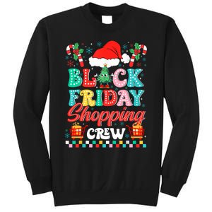 Friday Shopping Crew Christmas Lights Black Shopping Family Sweatshirt