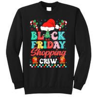 Friday Shopping Crew Christmas Lights Black Shopping Family Sweatshirt