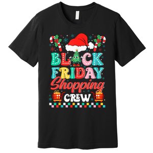 Friday Shopping Crew Christmas Lights Black Shopping Family Premium T-Shirt