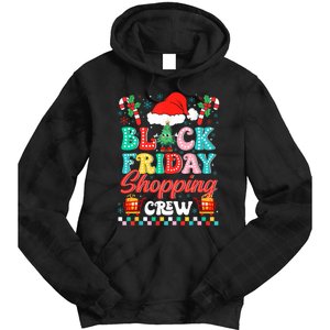 Friday Shopping Crew Christmas Lights Black Shopping Family Tie Dye Hoodie