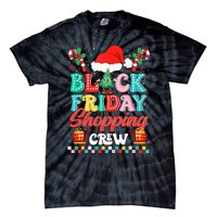 Friday Shopping Crew Christmas Lights Black Shopping Family Tie-Dye T-Shirt