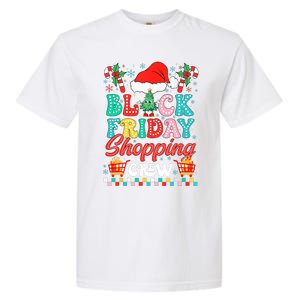 Friday Shopping Crew Christmas Lights Black Shopping Family Garment-Dyed Heavyweight T-Shirt