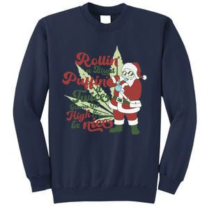 Funny Santa Claus Smoking Weed Marijuana 420 Christmas Sweatshirt