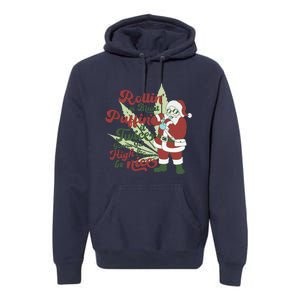 Funny Santa Claus Smoking Weed Marijuana 420 Christmas Premium Hoodie