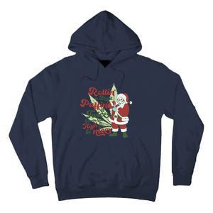 Funny Santa Claus Smoking Weed Marijuana 420 Christmas Tall Hoodie