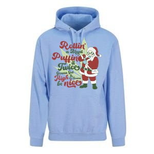 Funny Santa Claus Smoking Weed Marijuana 420 Christmas Unisex Surf Hoodie