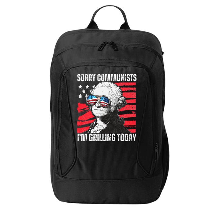 Funny Sorry Communists IM Grilling Today 2024 City Backpack