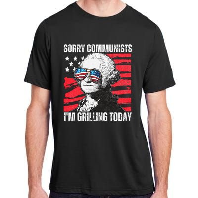 Funny Sorry Communists IM Grilling Today 2024 Adult ChromaSoft Performance T-Shirt