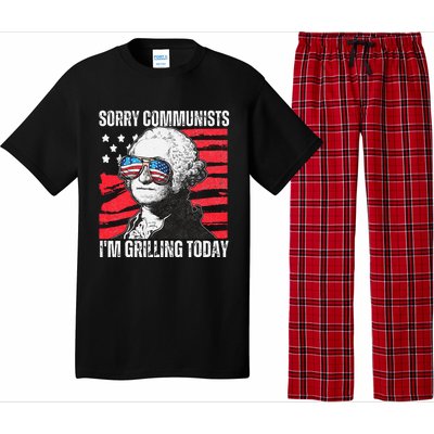 Funny Sorry Communists IM Grilling Today 2024 Pajama Set