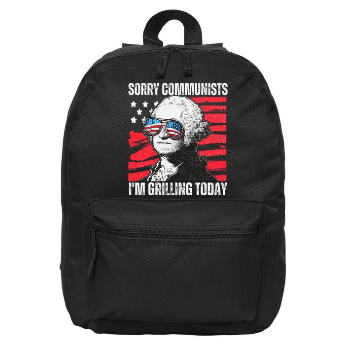 Funny Sorry Communists IM Grilling Today 2024 16 in Basic Backpack