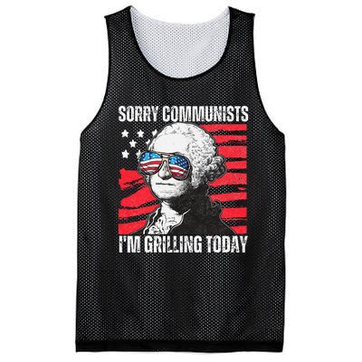 Funny Sorry Communists IM Grilling Today 2024 Mesh Reversible Basketball Jersey Tank