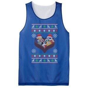 Funny Santa Claus Ball Pool Player Ugly Christmas Billiards Gift Mesh Reversible Basketball Jersey Tank