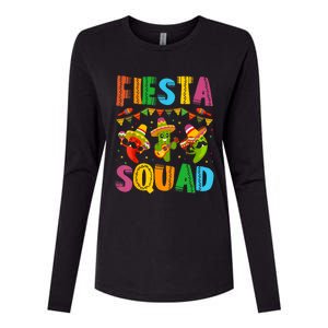 Fiesta Squad Cinco De Mayo Womens Cotton Relaxed Long Sleeve T-Shirt