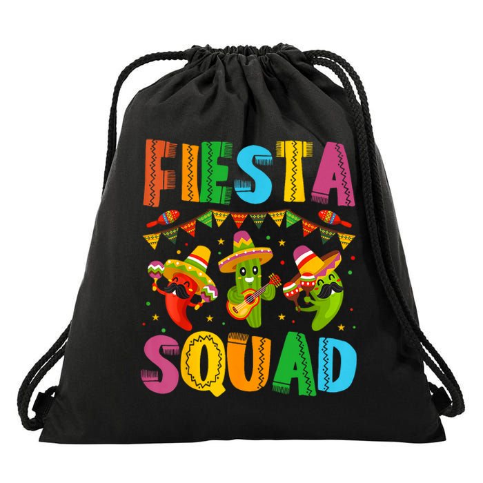 Fiesta Squad Cinco De Mayo Drawstring Bag