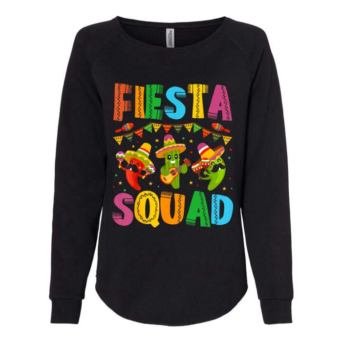 Fiesta Squad Cinco De Mayo Womens California Wash Sweatshirt