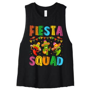 Fiesta Squad Cinco De Mayo Women's Racerback Cropped Tank