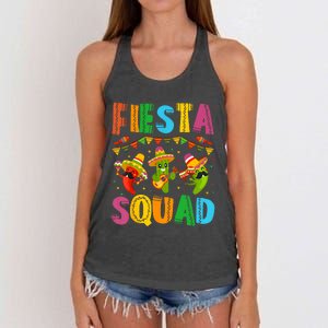 Fiesta Squad Cinco De Mayo Women's Knotted Racerback Tank