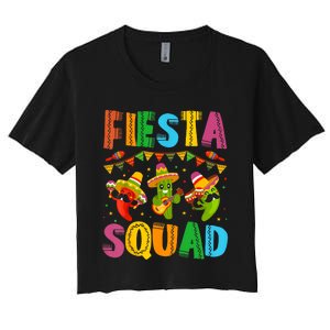 Fiesta Squad Cinco De Mayo Women's Crop Top Tee