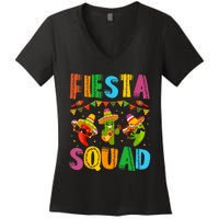 Fiesta Squad Cinco De Mayo Women's V-Neck T-Shirt