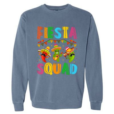 Fiesta Squad Cinco De Mayo Garment-Dyed Sweatshirt