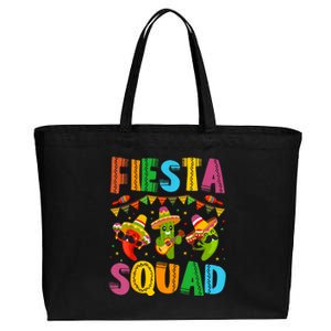 Fiesta Squad Cinco De Mayo Cotton Canvas Jumbo Tote