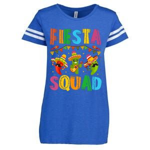 Fiesta Squad Cinco De Mayo Enza Ladies Jersey Football T-Shirt