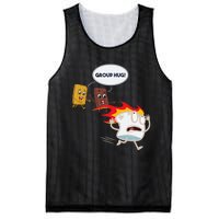 Funnys Smores Camping Roasting Outdoor Women Mesh Reversible Basketball Jersey Tank