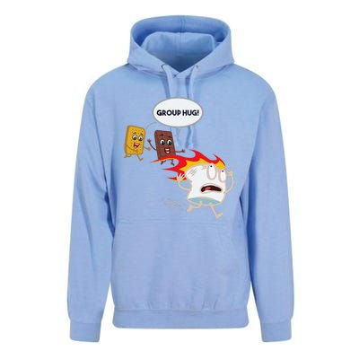 Funnys Smores Camping Roasting Outdoor Women Unisex Surf Hoodie