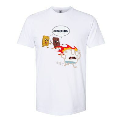 Funnys Smores Camping Roasting Outdoor Women Softstyle CVC T-Shirt