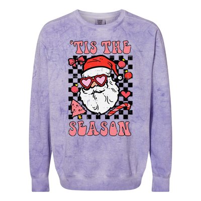 Festive Santa Claus Holiday Season Festivities Colorblast Crewneck Sweatshirt