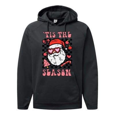 Festive Santa Claus Holiday Season Festivities Performance Fleece Hoodie