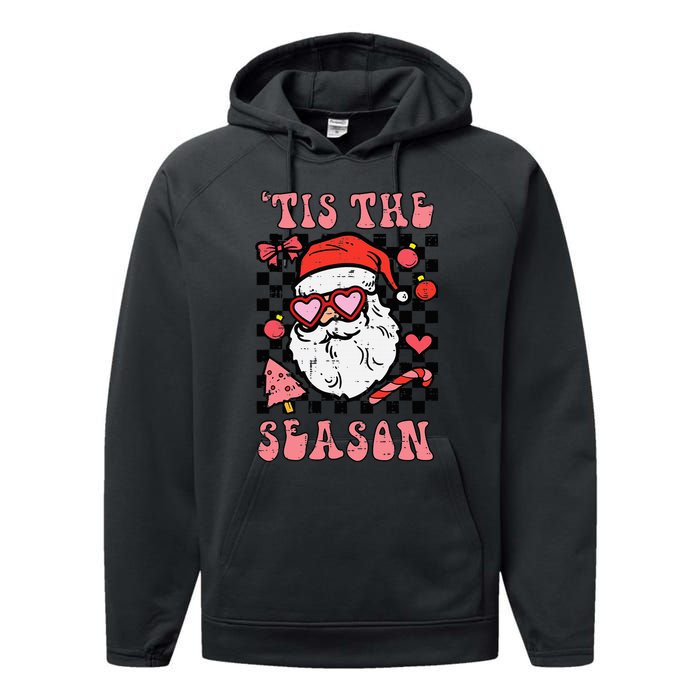 Festive Santa Claus Holiday Season Festivities Performance Fleece Hoodie