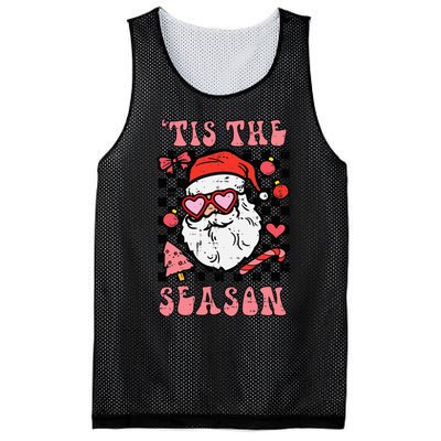 Festive Santa Claus Holiday Season Festivities Mesh Reversible Basketball Jersey Tank