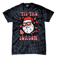 Festive Santa Claus Holiday Season Festivities Tie-Dye T-Shirt