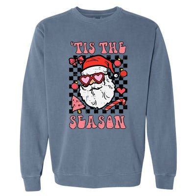 Festive Santa Claus Holiday Season Festivities Garment-Dyed Sweatshirt