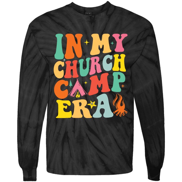 Funny Summer Camping Tie-Dye Long Sleeve Shirt