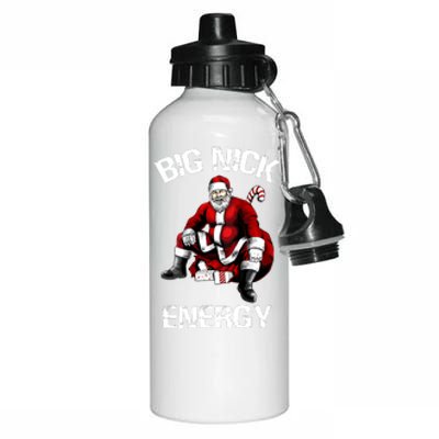 Funny Santa Christmas Big Nick Energy Gift Aluminum Water Bottle