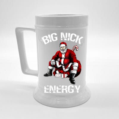 Funny Santa Christmas Big Nick Energy Gift Beer Stein