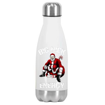 Funny Santa Christmas Big Nick Energy Gift Stainless Steel Insulated Water Bottle