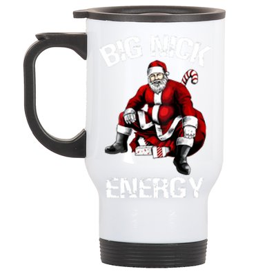 Funny Santa Christmas Big Nick Energy Gift Stainless Steel Travel Mug