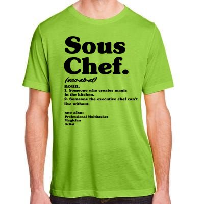 Funny Sous Chef Definition Gift Adult ChromaSoft Performance T-Shirt