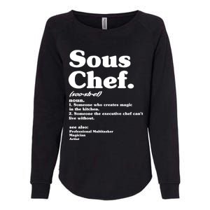 Funny Sous Chef Definition Gift Womens California Wash Sweatshirt