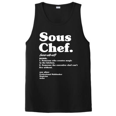 Funny Sous Chef Definition Gift PosiCharge Competitor Tank