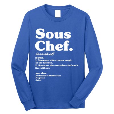 Funny Sous Chef Definition Gift Long Sleeve Shirt