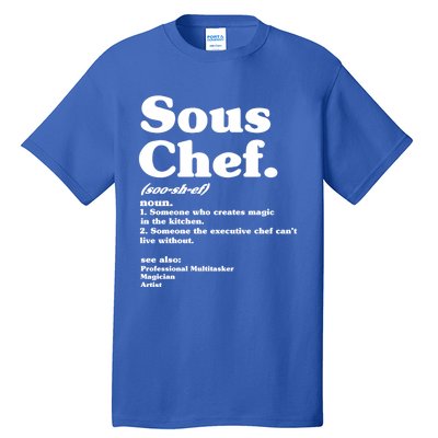 Funny Sous Chef Definition Gift Tall T-Shirt