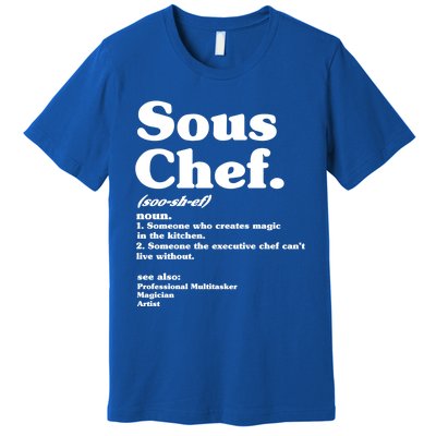 Funny Sous Chef Definition Gift Premium T-Shirt