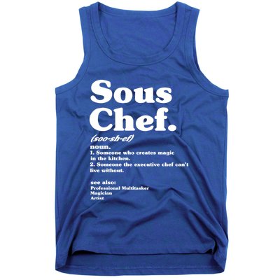 Funny Sous Chef Definition Gift Tank Top