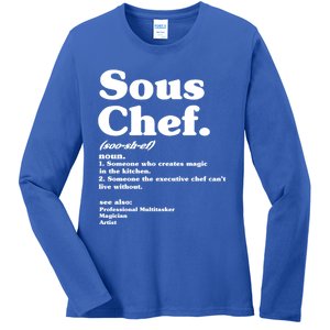 Funny Sous Chef Definition Gift Ladies Long Sleeve Shirt