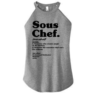 Funny Sous Chef Definition Gift Women's Perfect Tri Rocker Tank